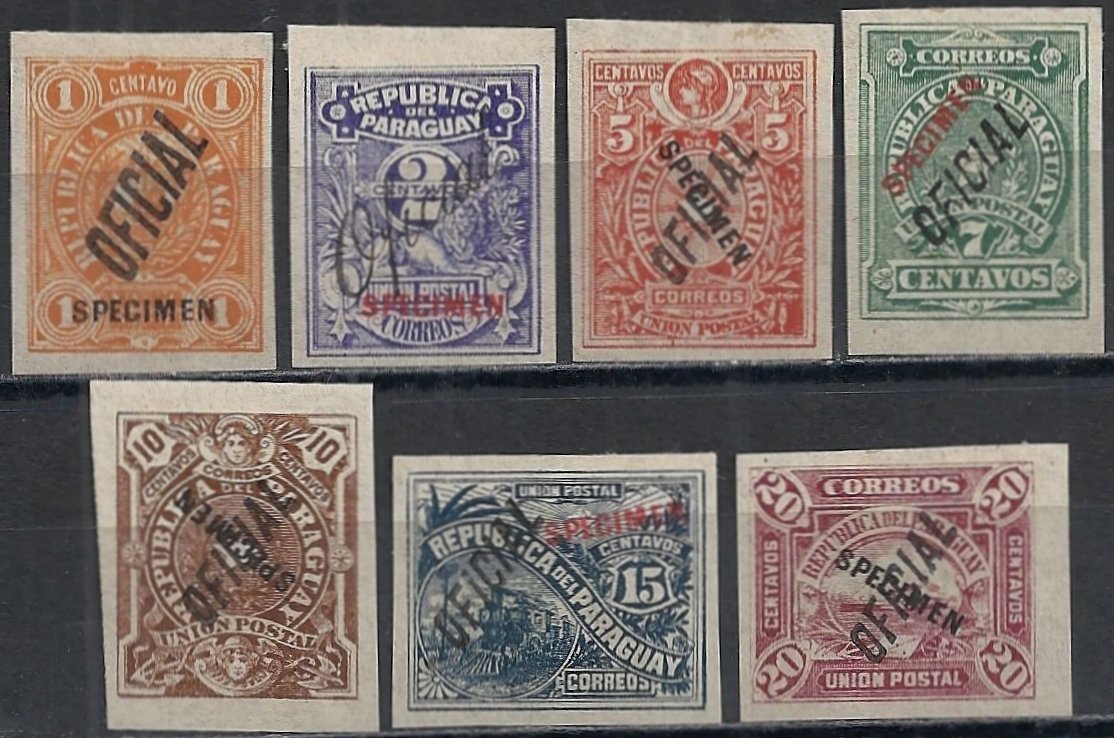 Paraguay 1886 Official Oficial